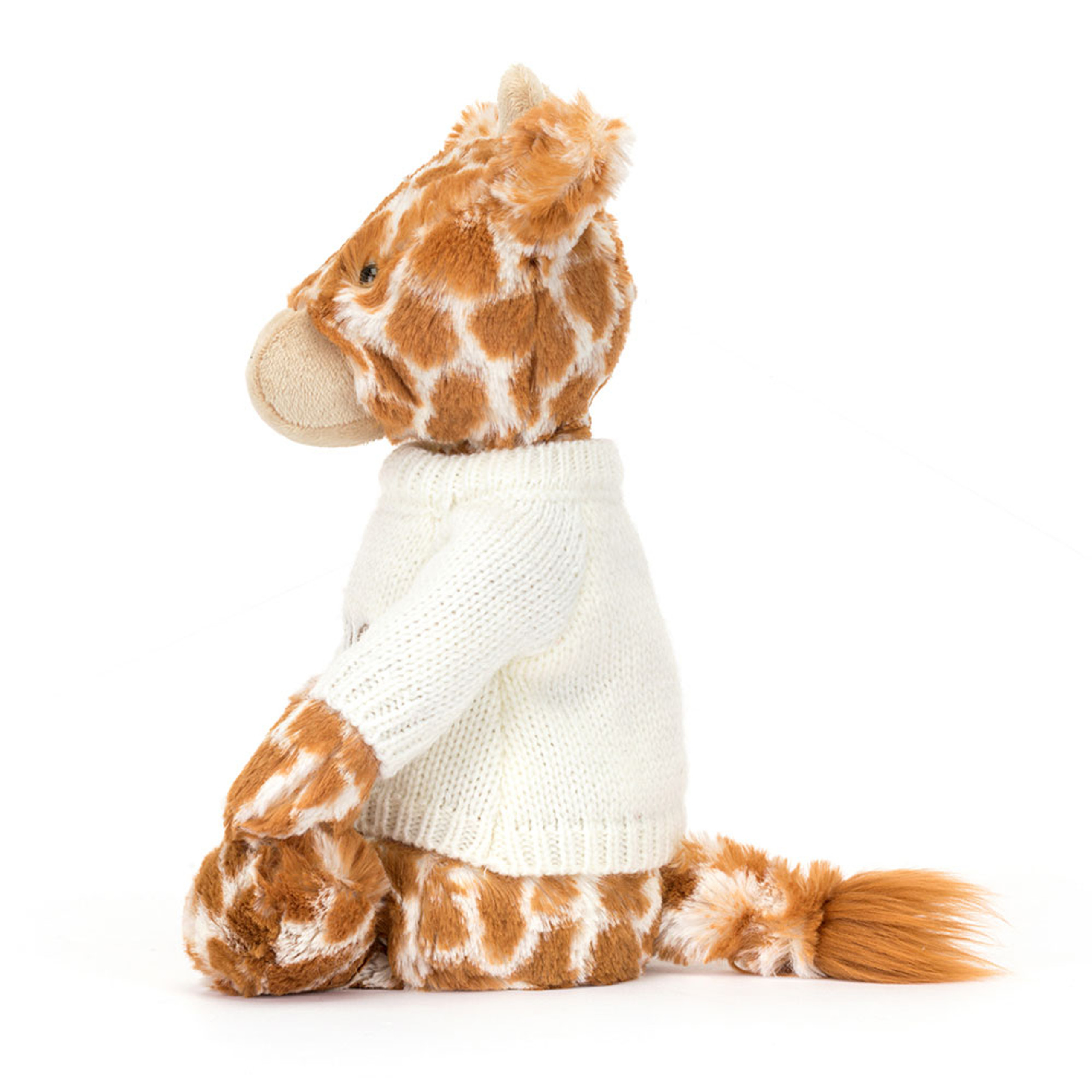 Bashful Giraffe with Personalized Cream Jumper - Image 3