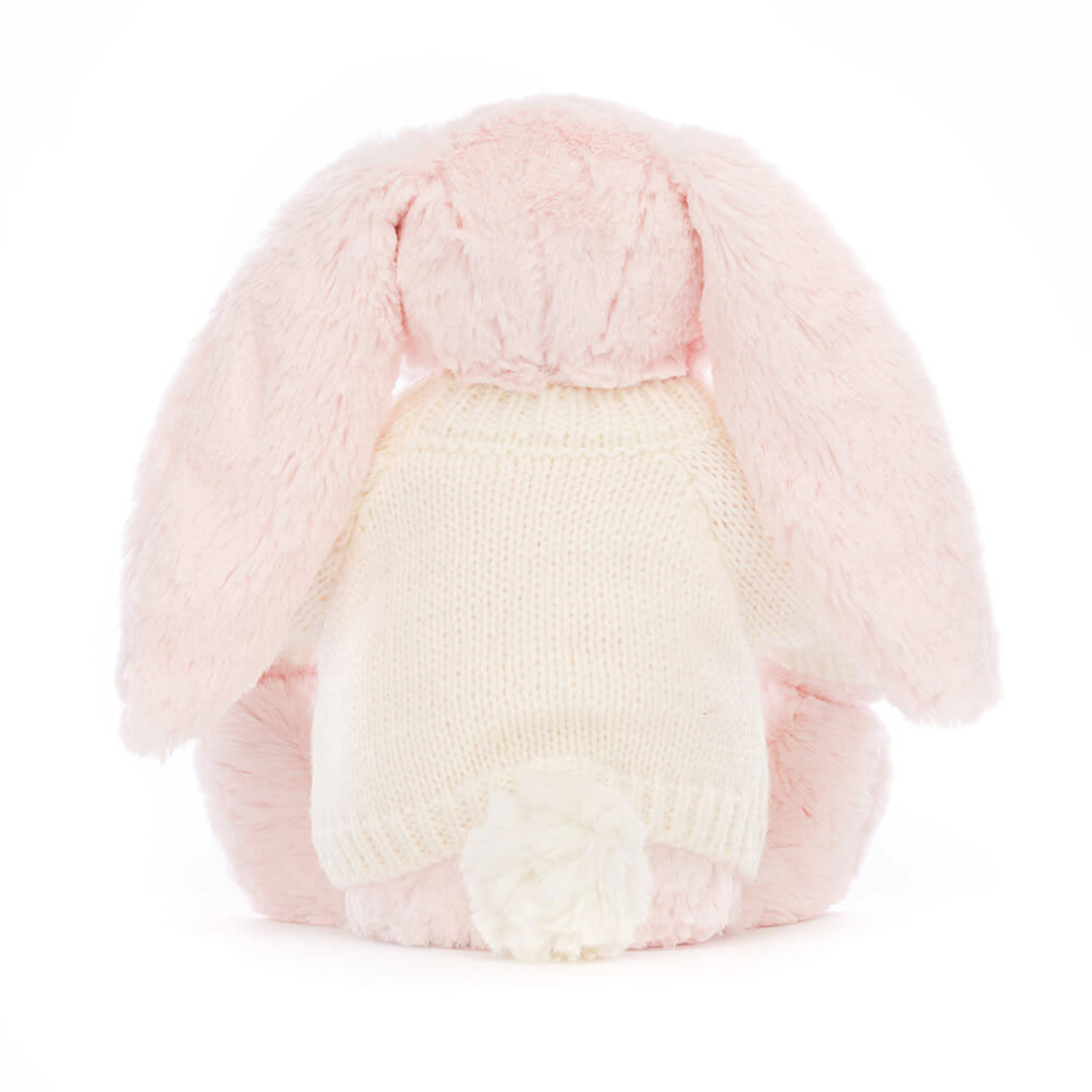 Bashful Pink Bunny with Personalized Cream Jumper - Image 4